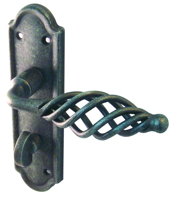 BLACK PEWTER BATHROOM LEVER